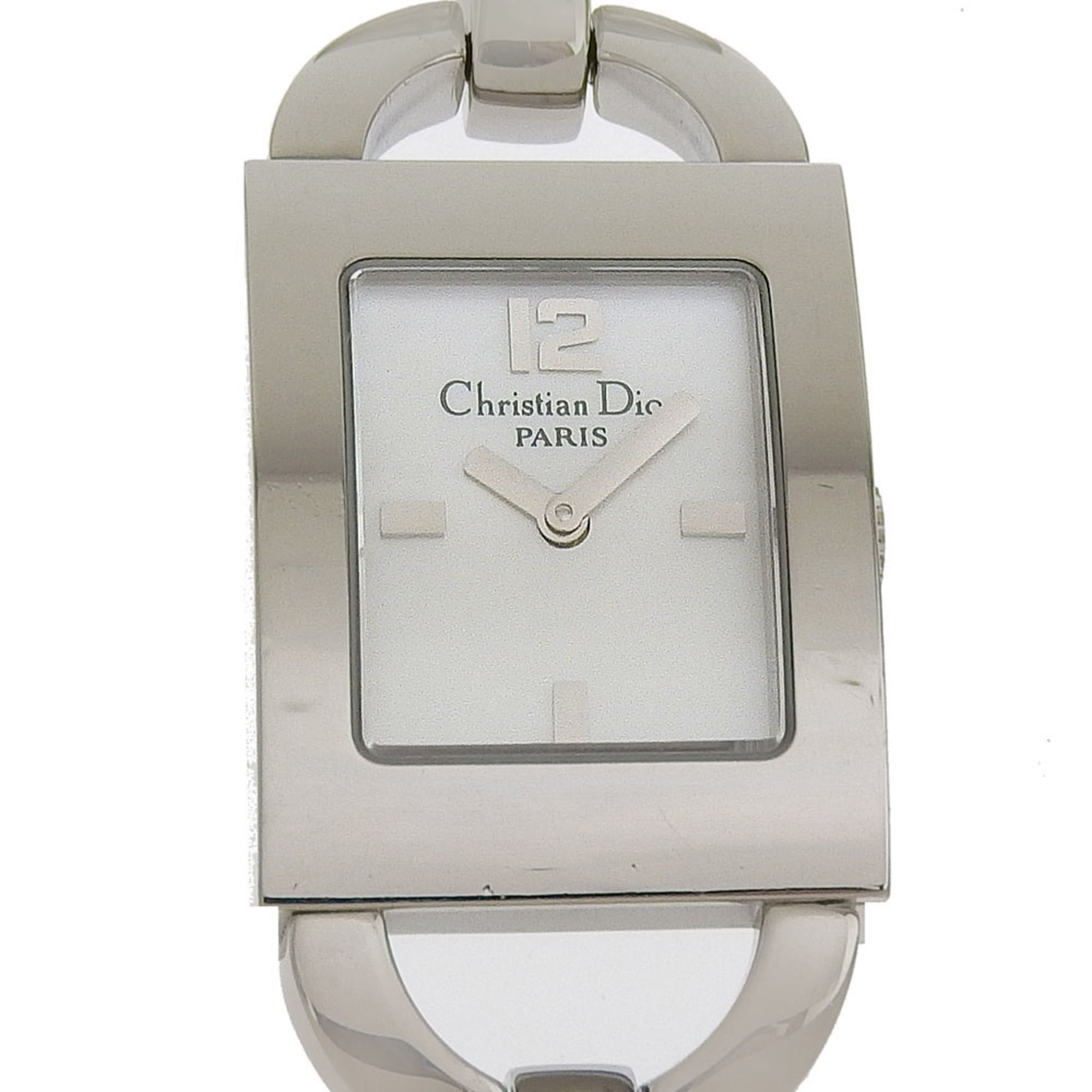 Dior Maris Watch D78-109, Stainless Steel, Quartz, Analog Display, White Shell Dial, Women's