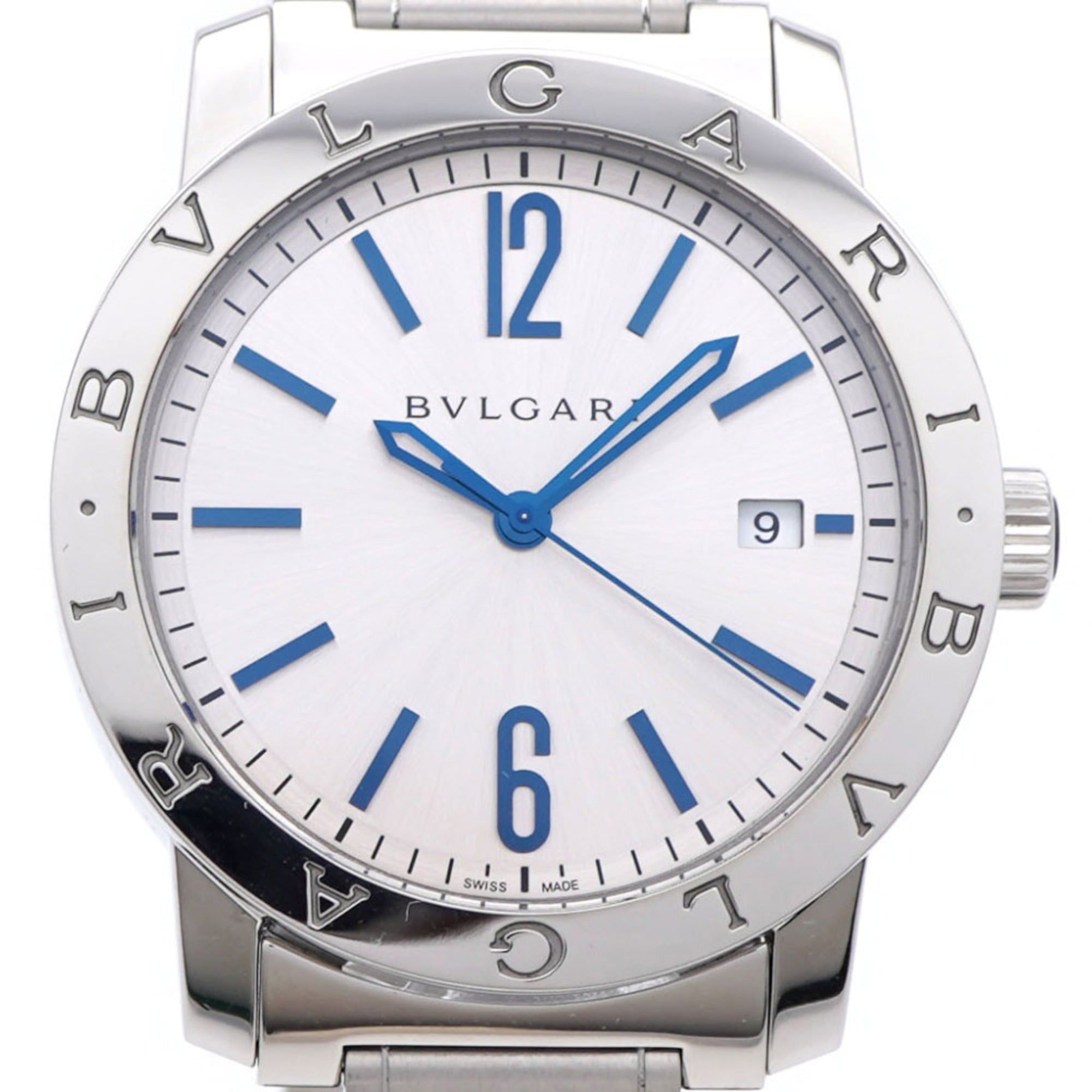 Like new Bvlgari Date BB39S Automatic Watch in Stainless Steel and Silver (0198) for Men