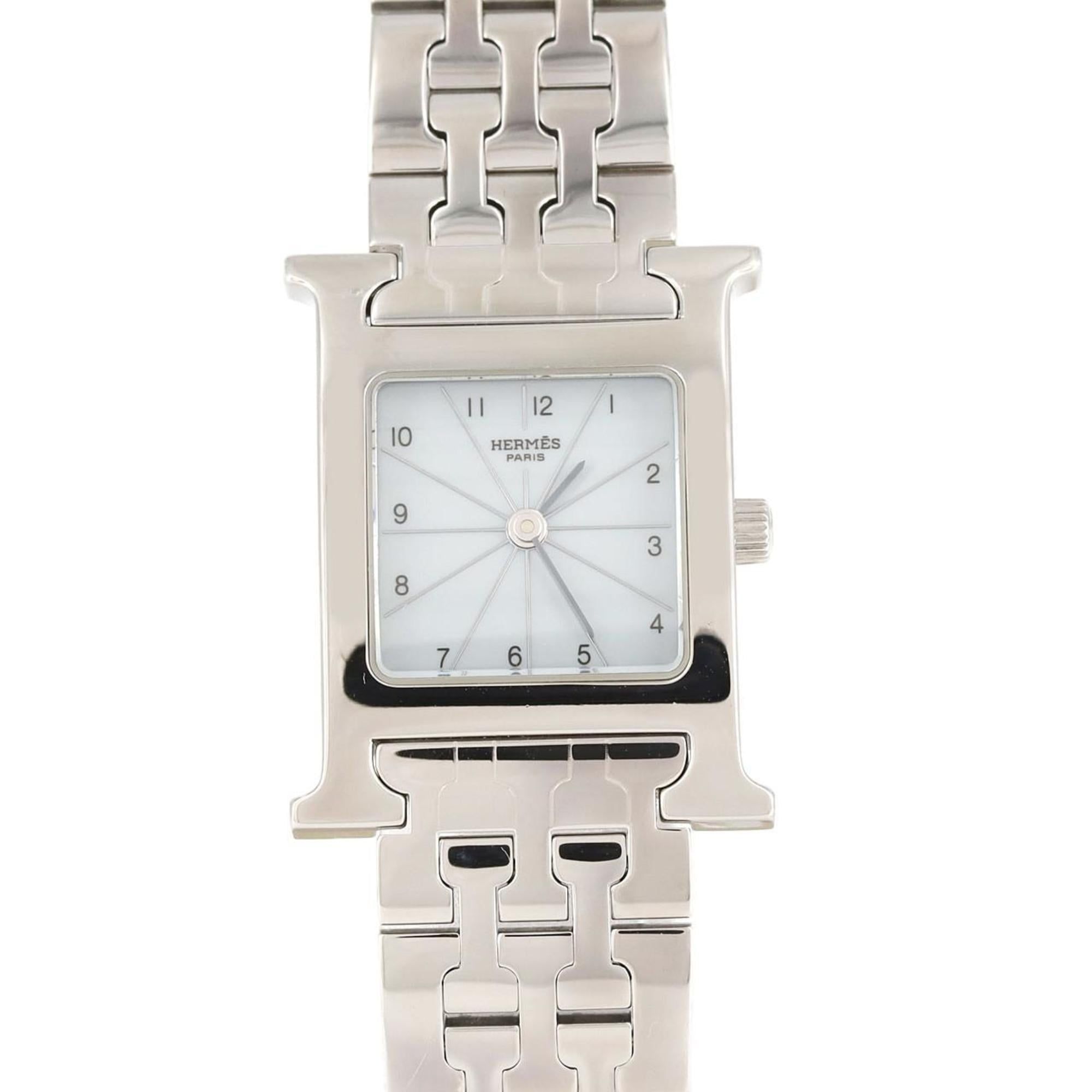 Hermes H Watch HH1.210 SS Quartz Wristwatch