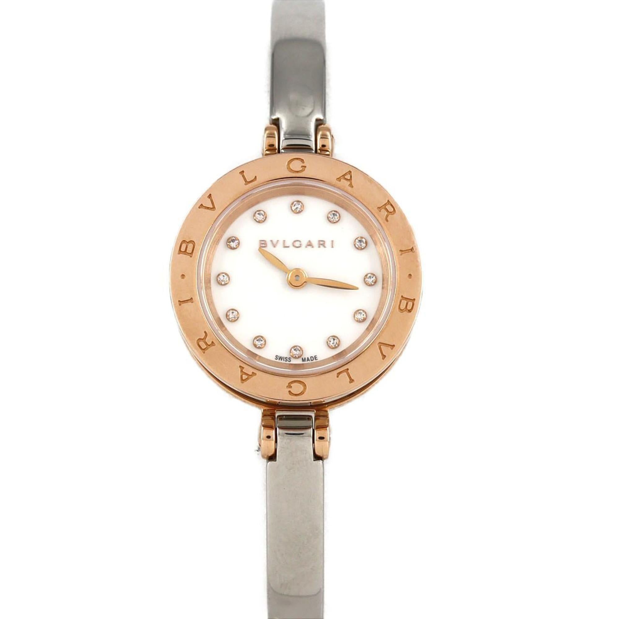 Bvlgari B-zero1 PG Combi 12P Medium Size BZP23SG BZ23WSGS 12.M SSxPG Quartz Wristwatch