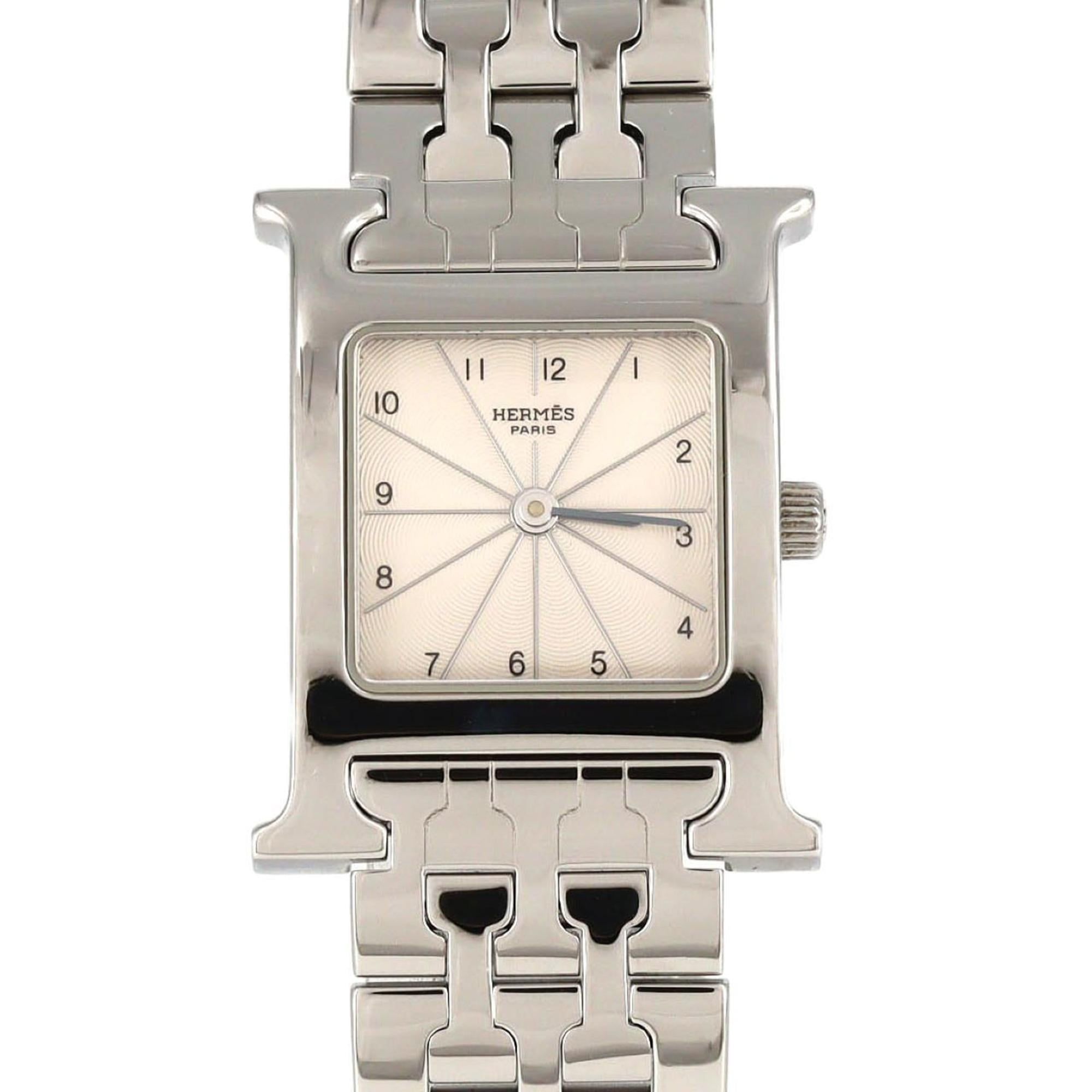 Hermès H Watch HH1.210 SS Quartz Wristwatch