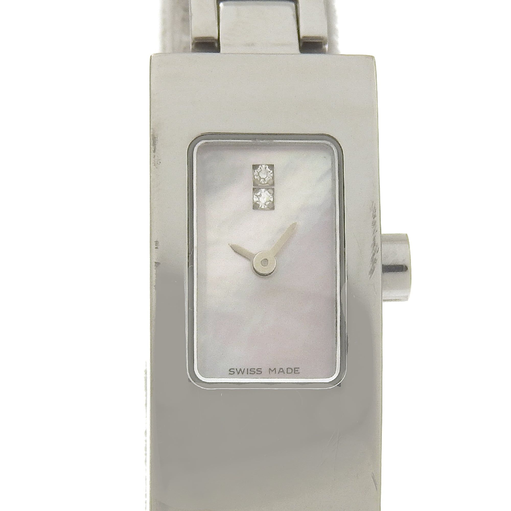 Fendi FENDI watch 3300L stainless steel quartz analog pink mother-of-pearl dial women's