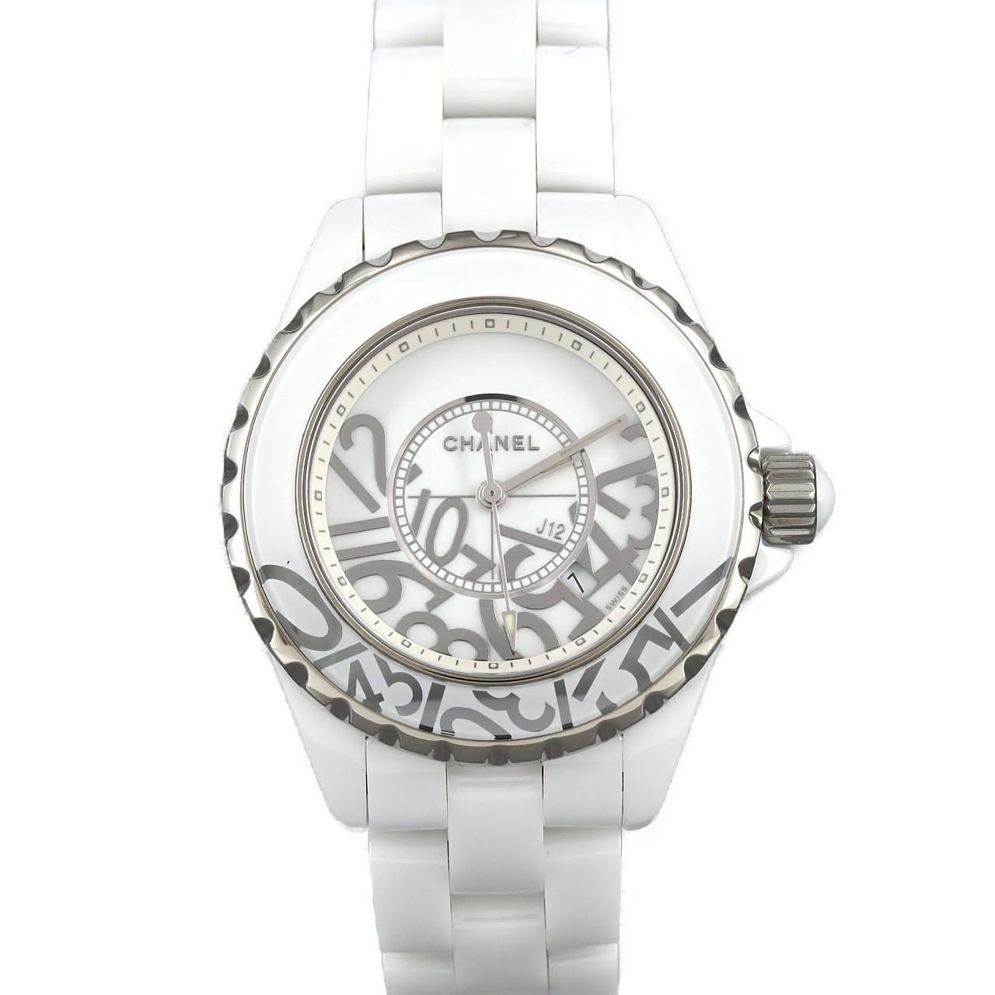 Chanel J12 Graffiti 33mm Ceramic Limited Edition H5239 Quartz Watch
