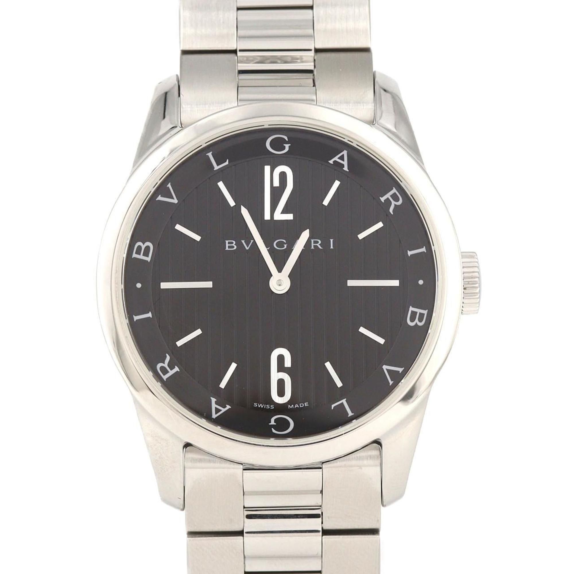 Bulgari Solotempo ST37S ST37BSS SS Quartz Watch