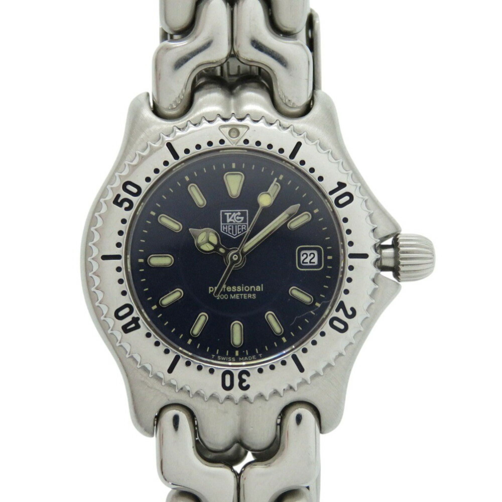TAG Heuer Cell WG1317-2 SS Navy Silver Quartz Watch 1495TAG HEUER