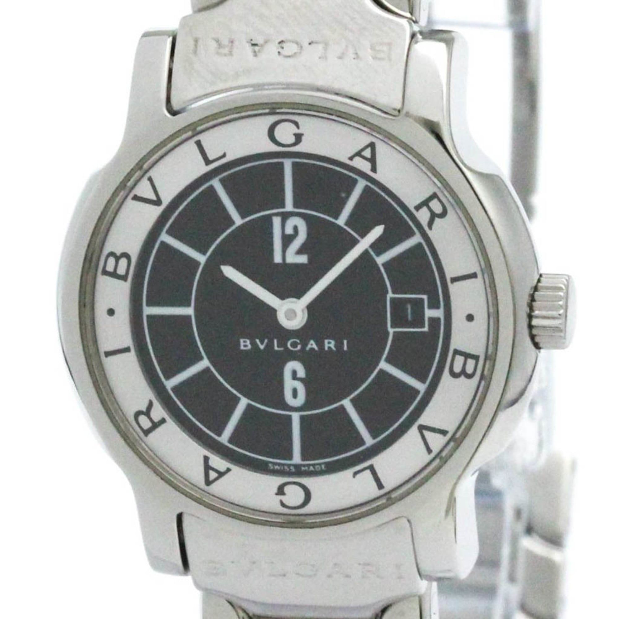 BVLGARI Solotempo Steel Quartz Ladies Watch ST29S Polished