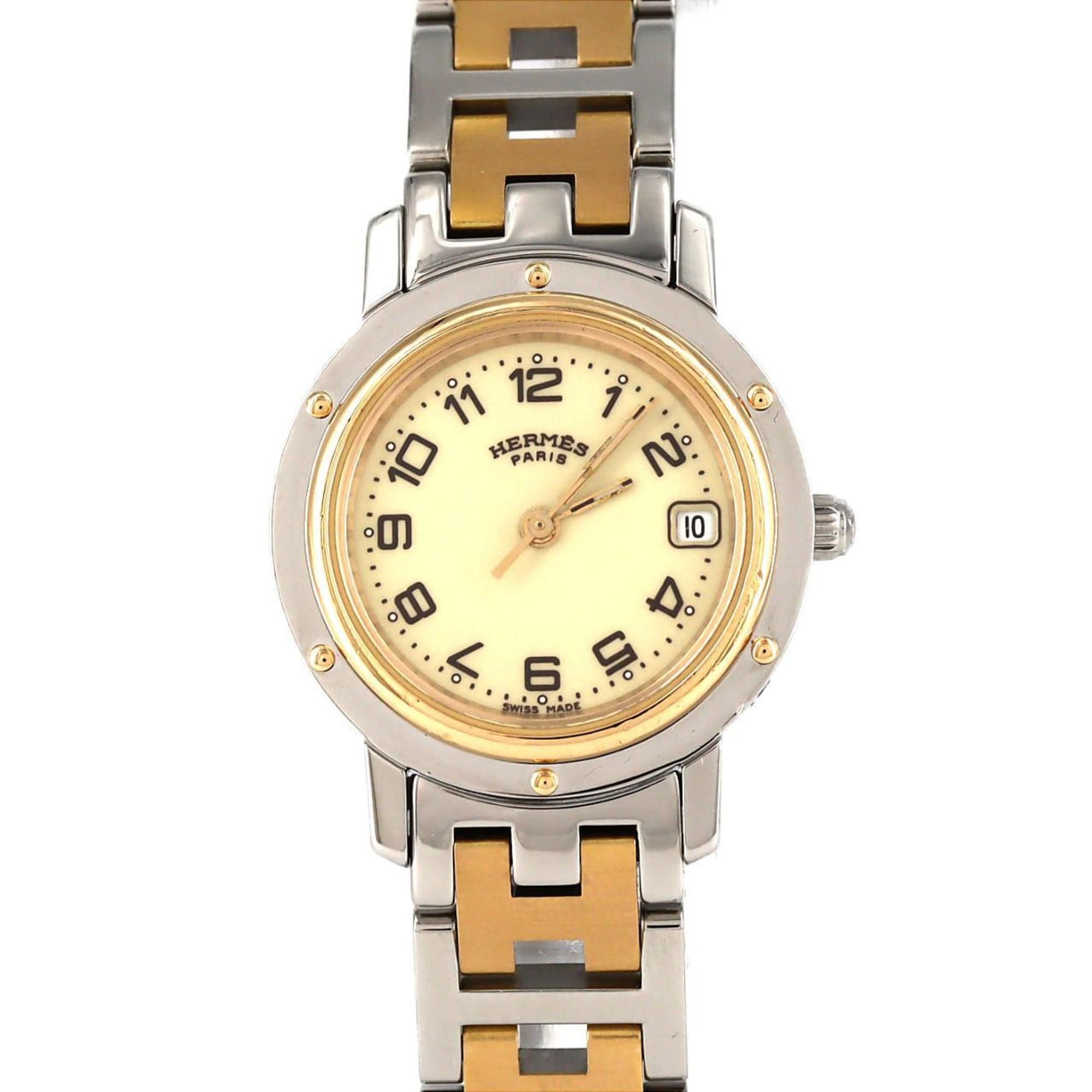 Hermès Clipper Two-tone CL4.220 SSxGP Quartz Watch