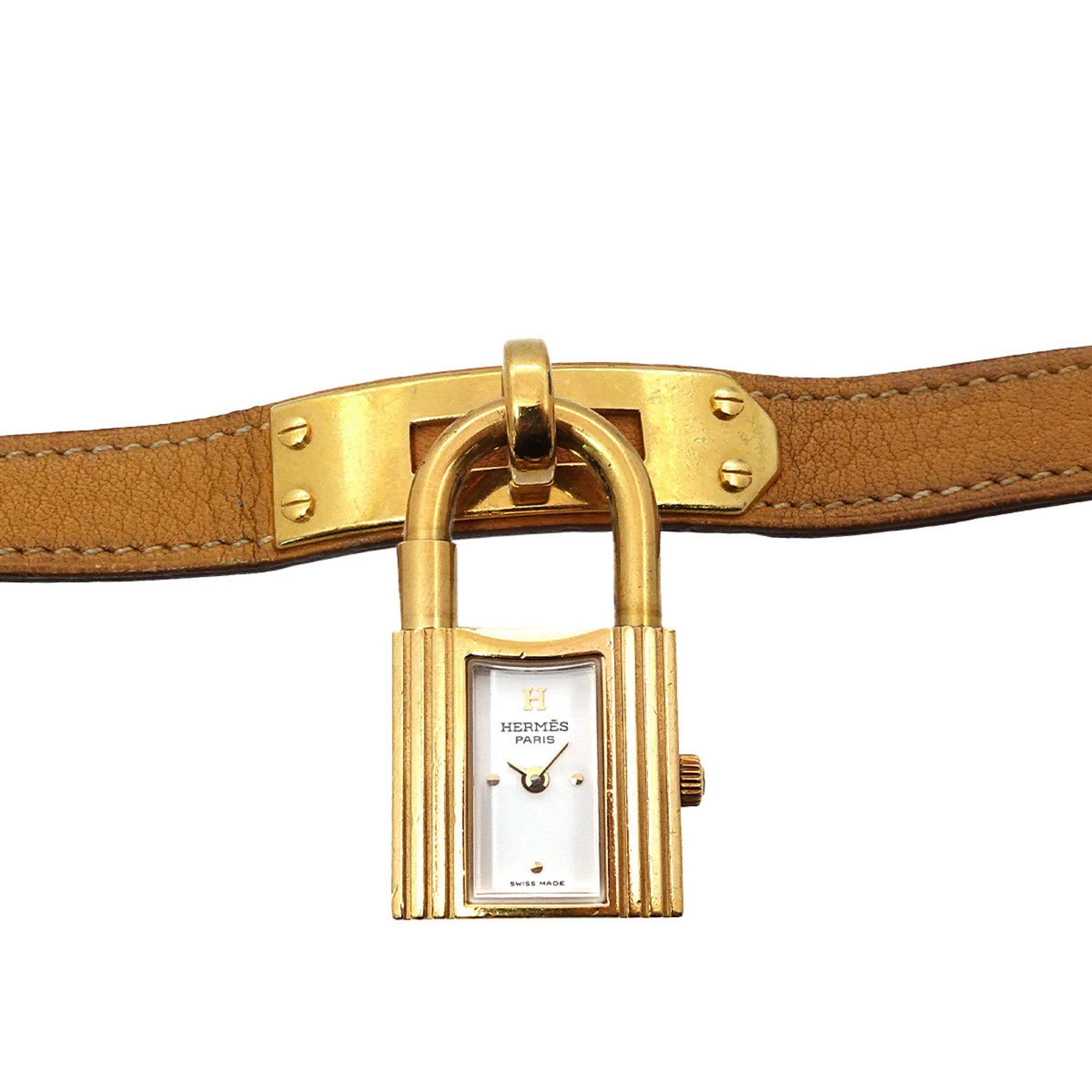 Hermès Kelly Watch Women's White Quartz with Cadena
