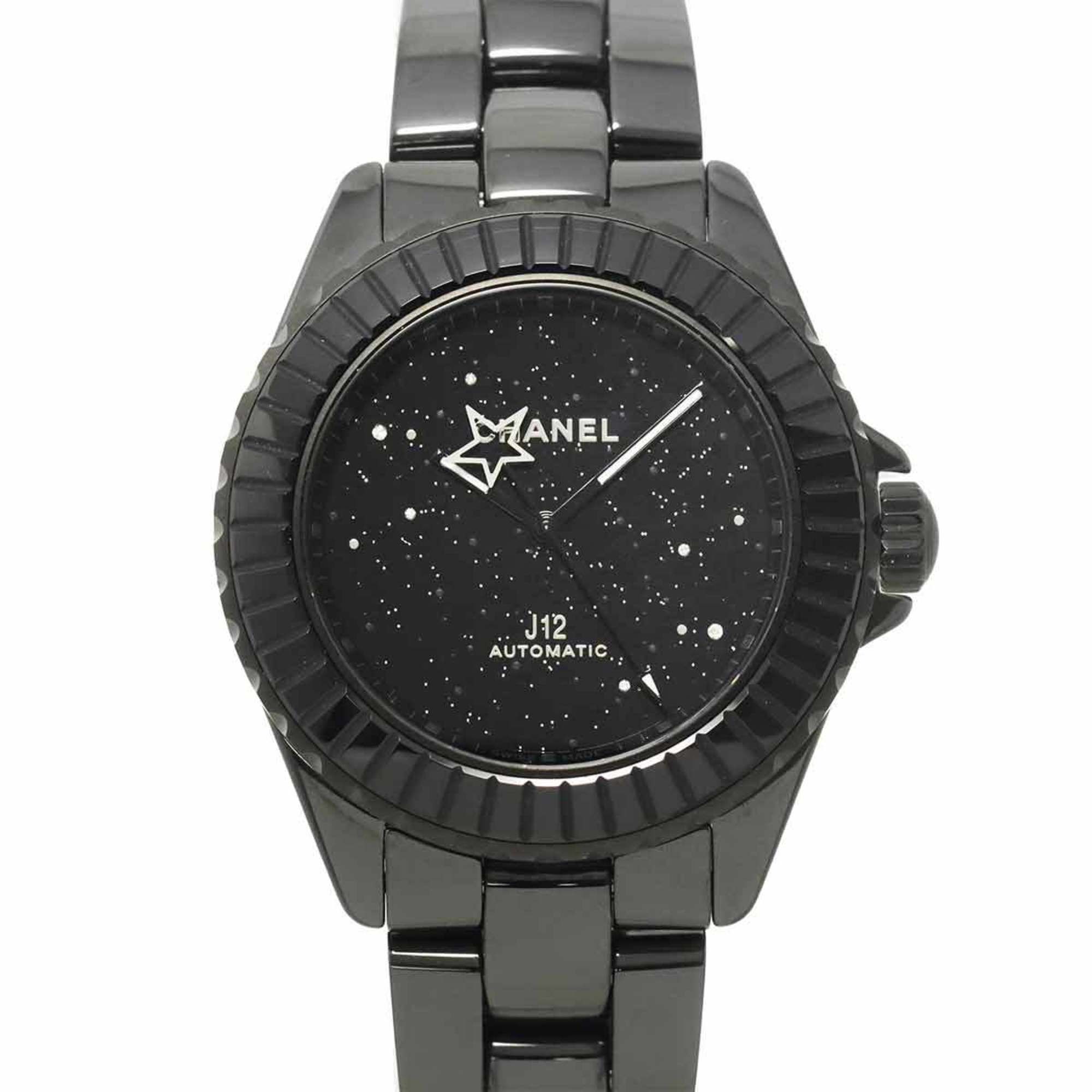 Chanel J12 Interstellar Limited Edition 38mm H7989 Men's Watch Diamond Black Ceramic Automatic