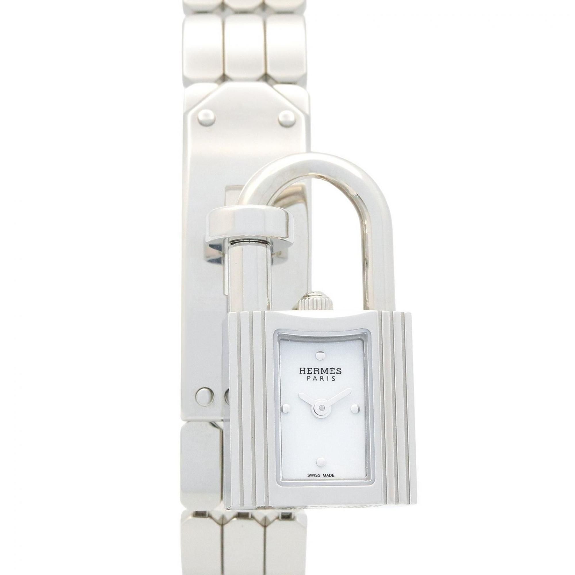 Hermes Kelly Watch, Stainless Steel, Women's, White, KE4.110