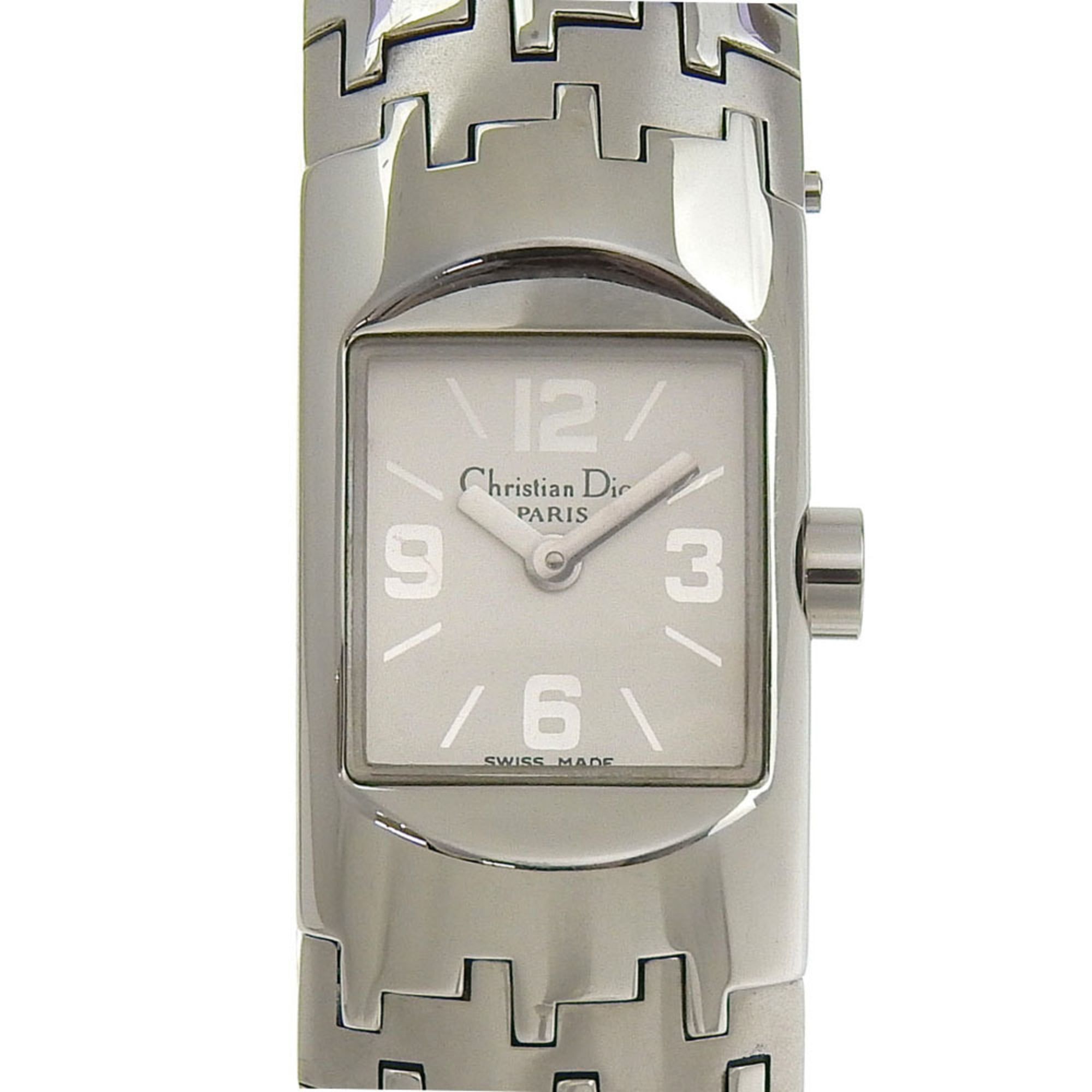 Dior Diophyllic Watch D96-100 Stainless Steel Quartz Analog Display White Dial Ladies