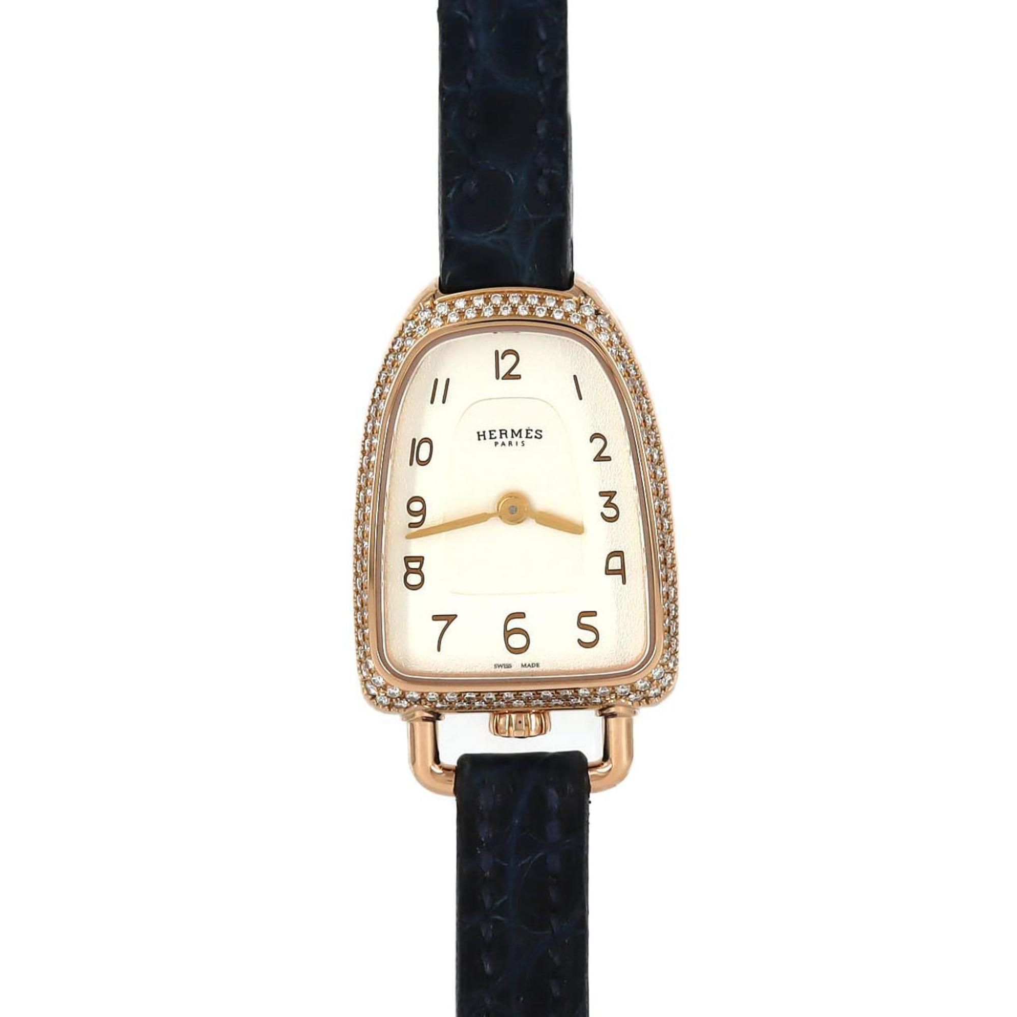 Hermès Galop d'Hermès PG 2D GA1.171 PG/RG Quartz Wristwatch