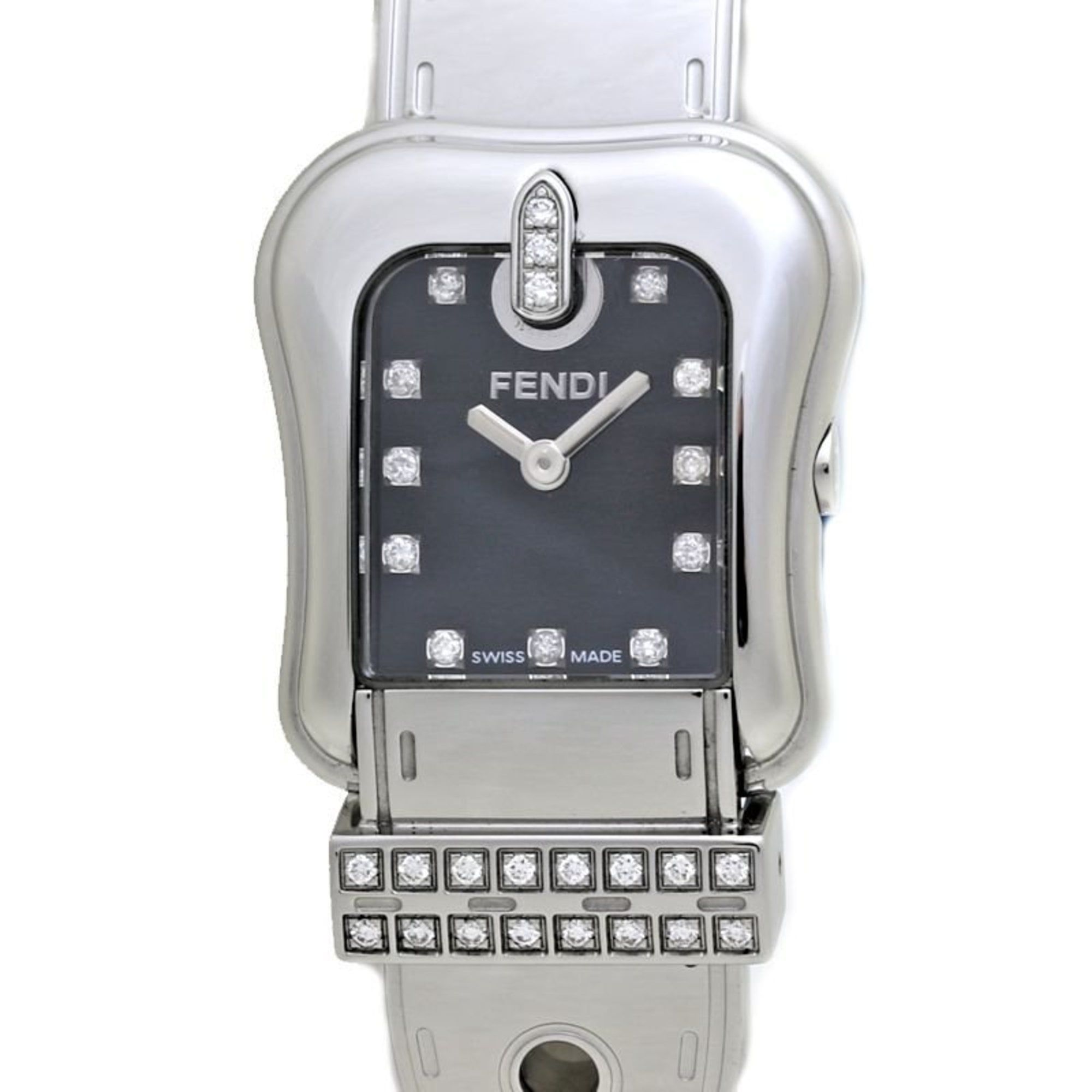 FENDI B-FENDI 3800L Diamond Stainless Steel Ladies Watch 39776
