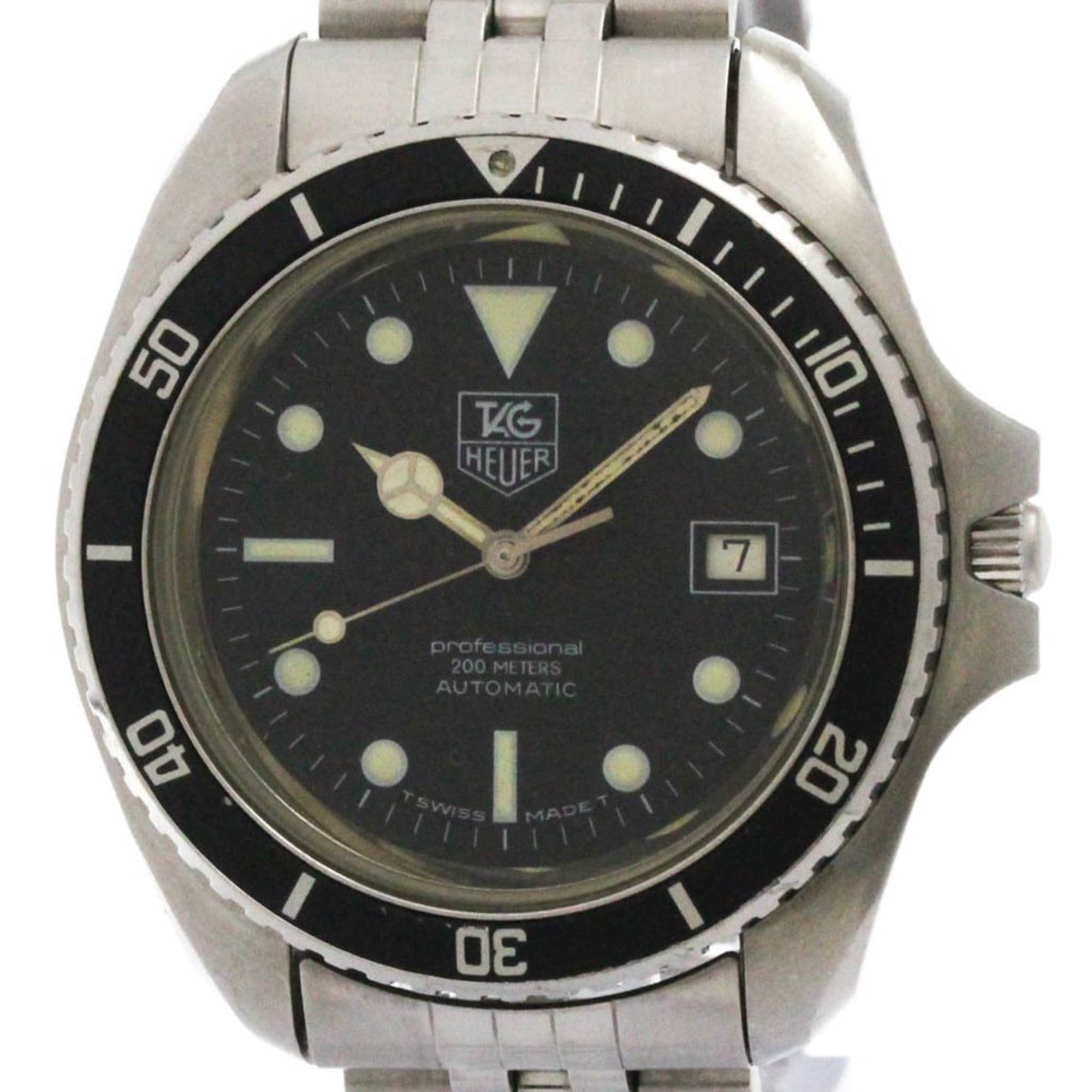 TAG HEUER Professional Stainless Steel Automatic Mens Watch 844/5