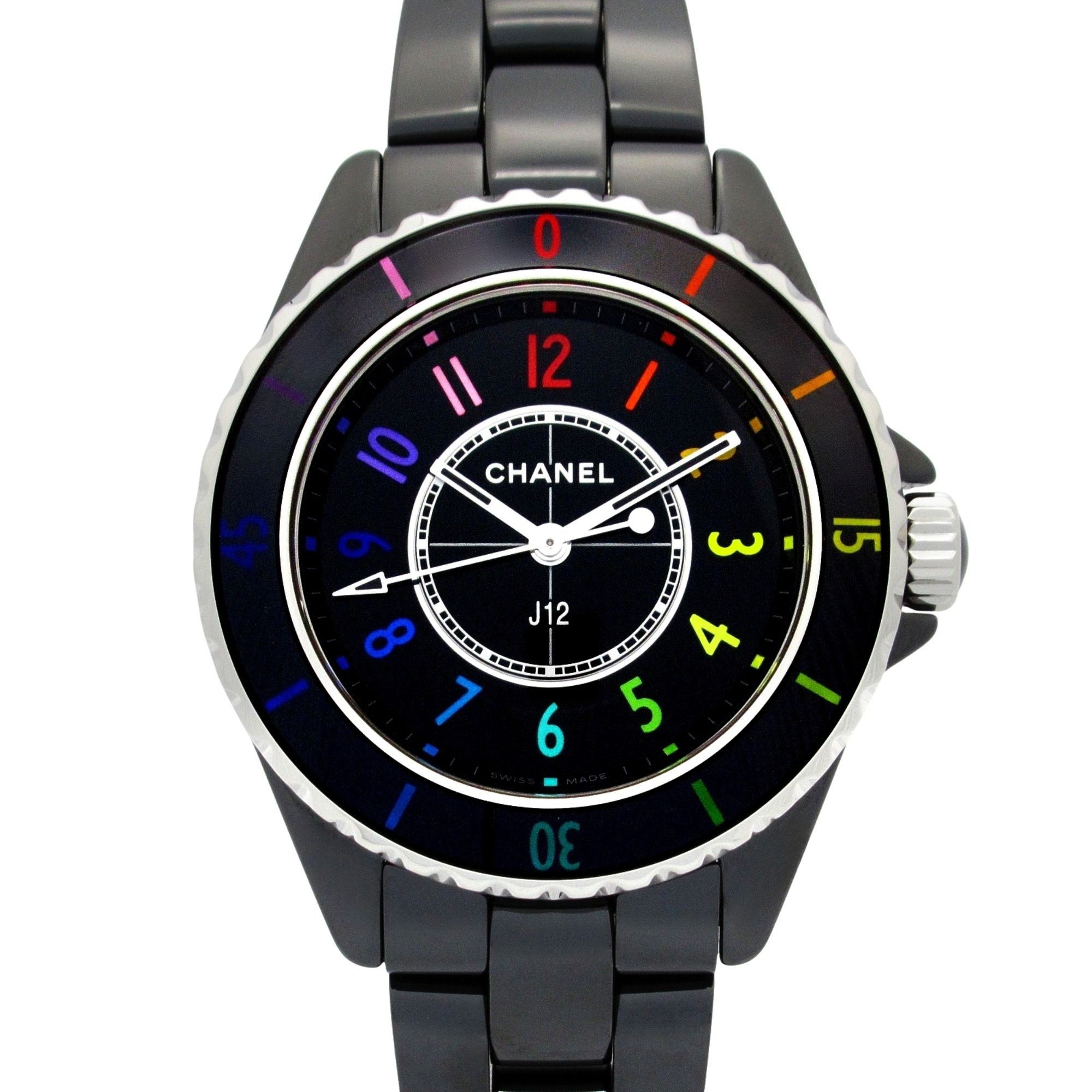 CHANEL J12 Electro Ceramic Watch, Women's, Black, H7121