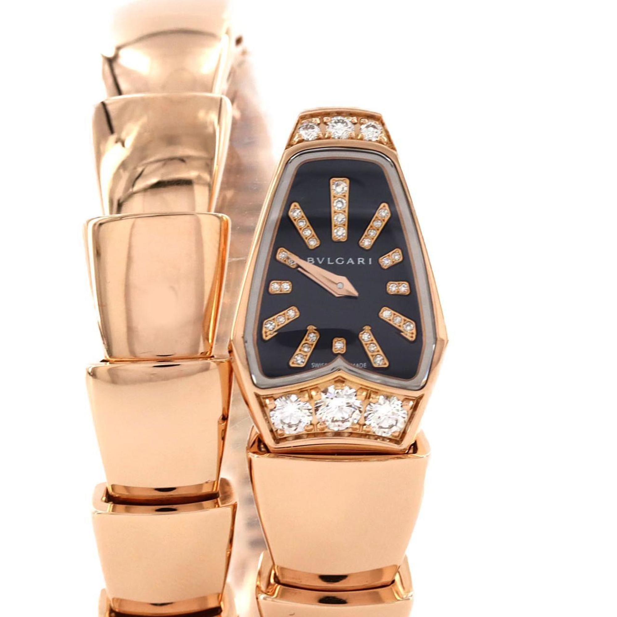 Bvlgari Serpenti PG D Index SPP26G SPP26BGD1GD.1T PG/RG Quartz Watch