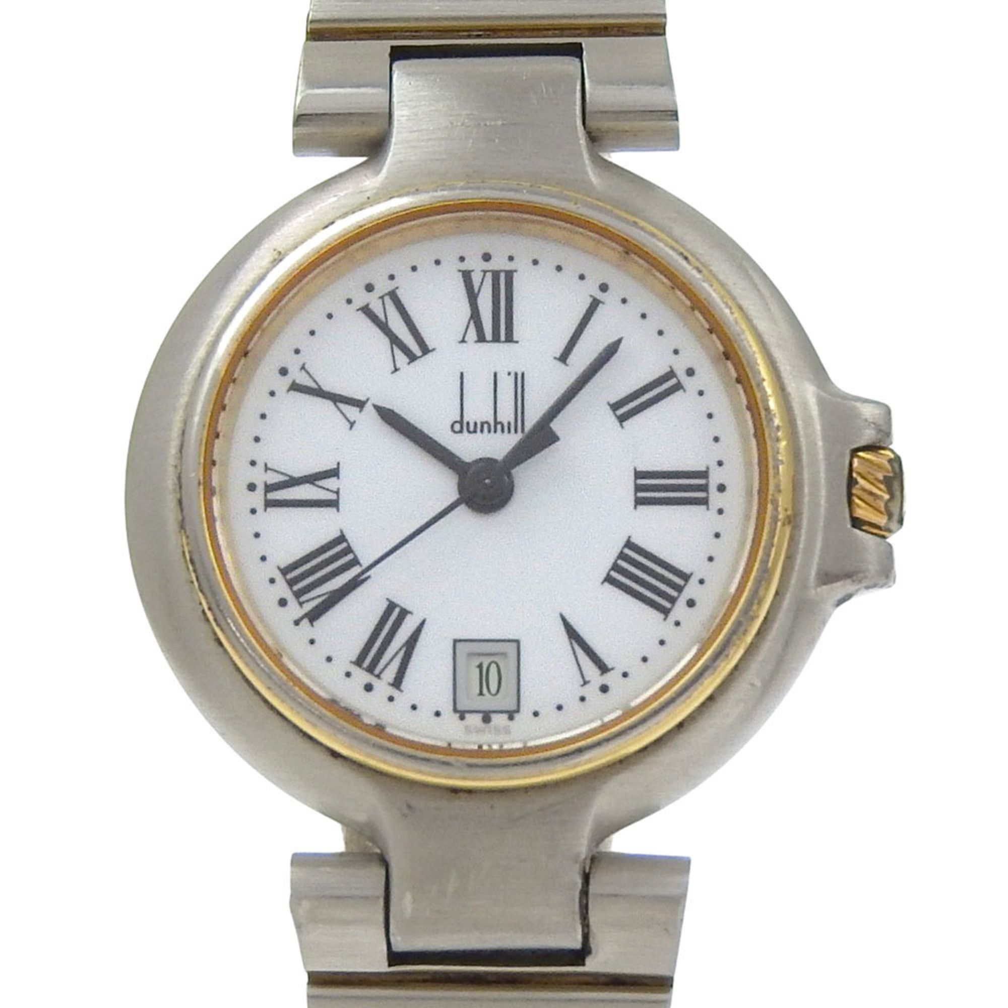 Dunhill Women's Stainless Steel Quartz Watch with Analog Display and White Dial