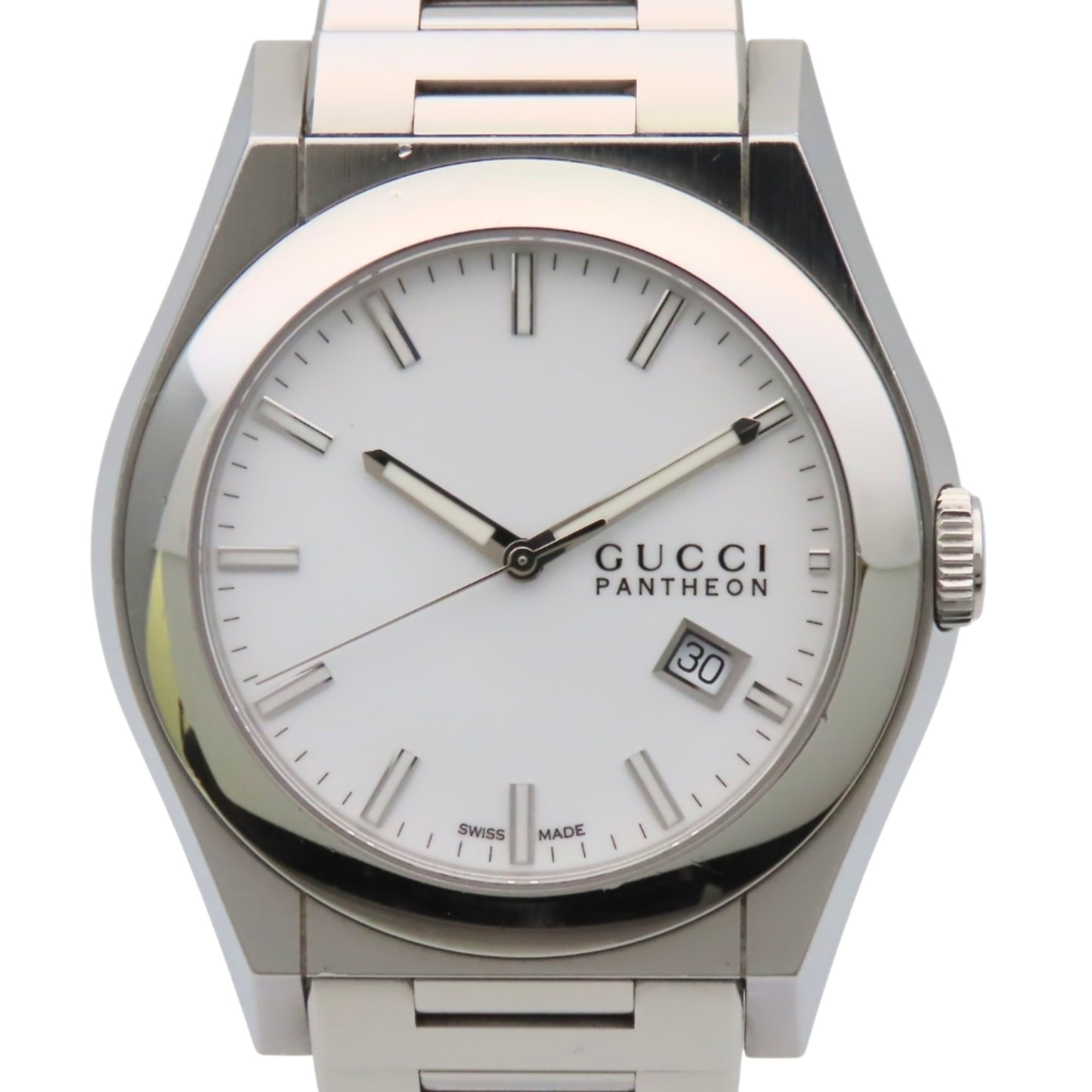 Gucci Pantheon 115.2 Stainless Steel White Men's Watch GUCCI