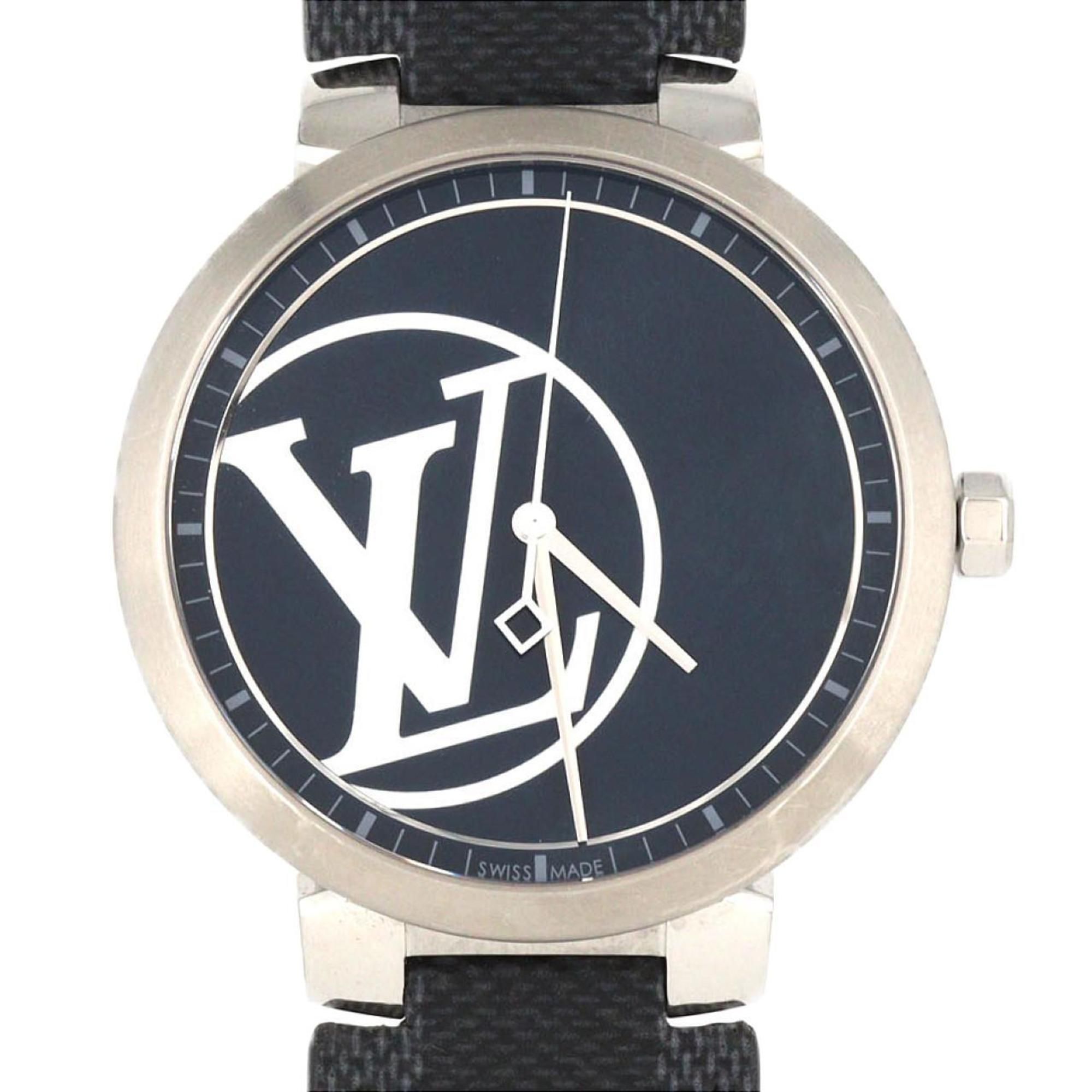 Louis Vuitton Tambour Slim LTD QA001 SS Quartz Watch