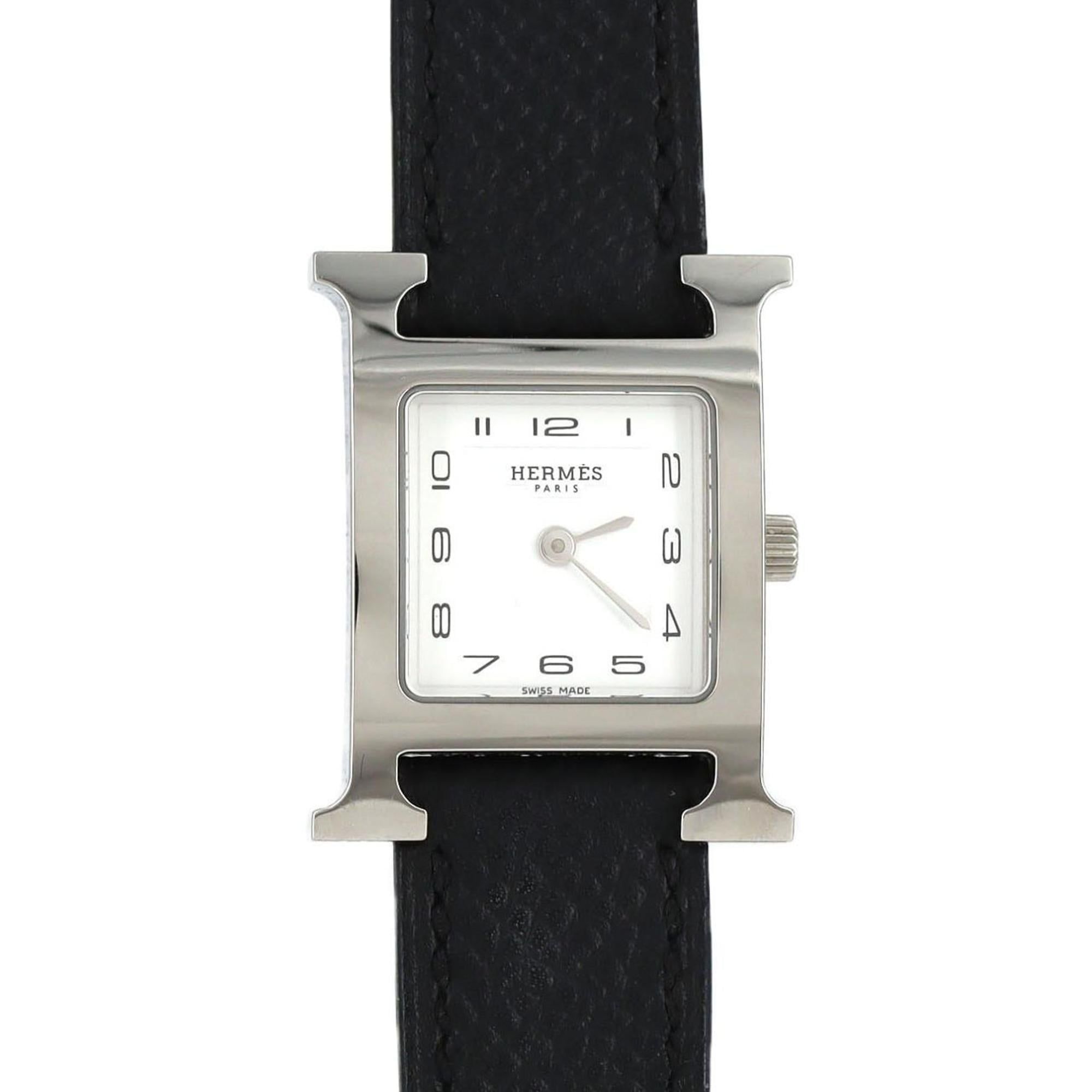 Hermès H Watch HH1.210 SS Quartz Wristwatch