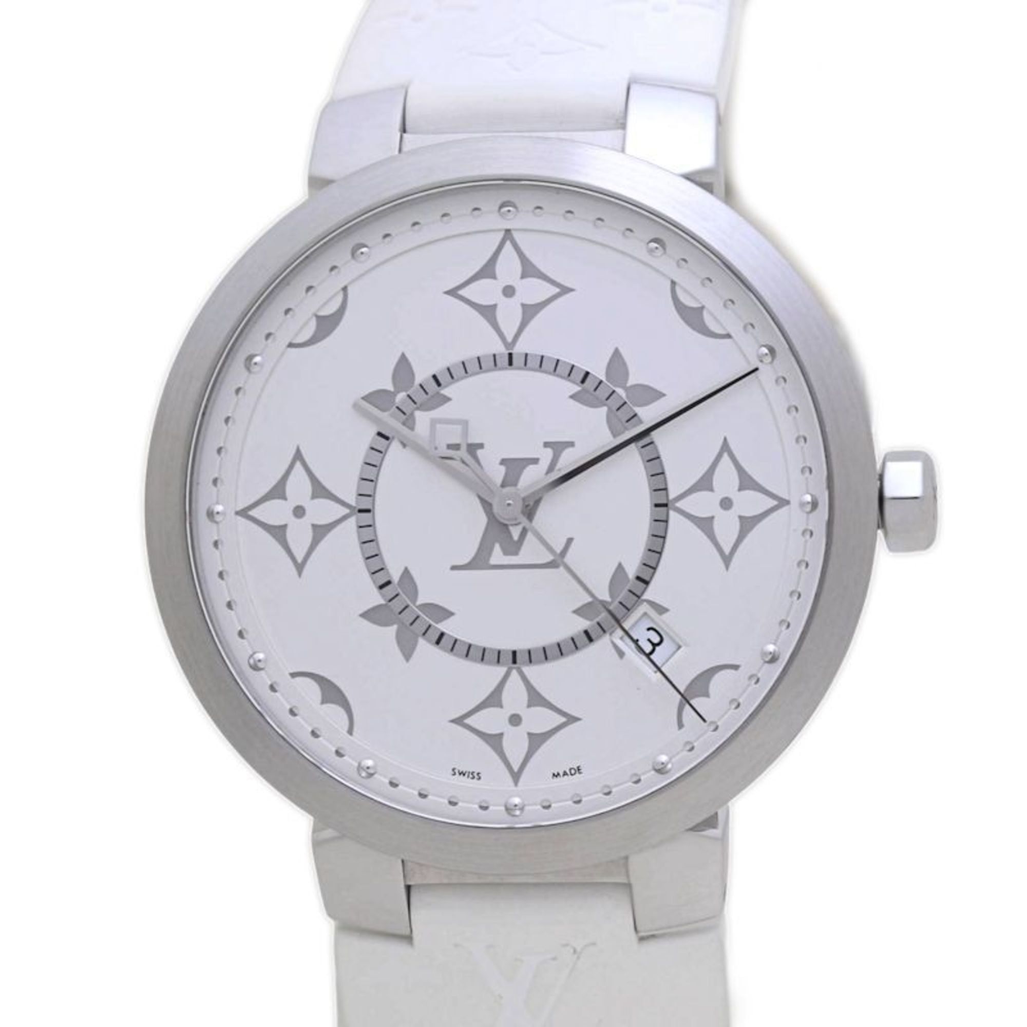 LOUIS VUITTON Tambour GM QA120Z Men's Watch 40146