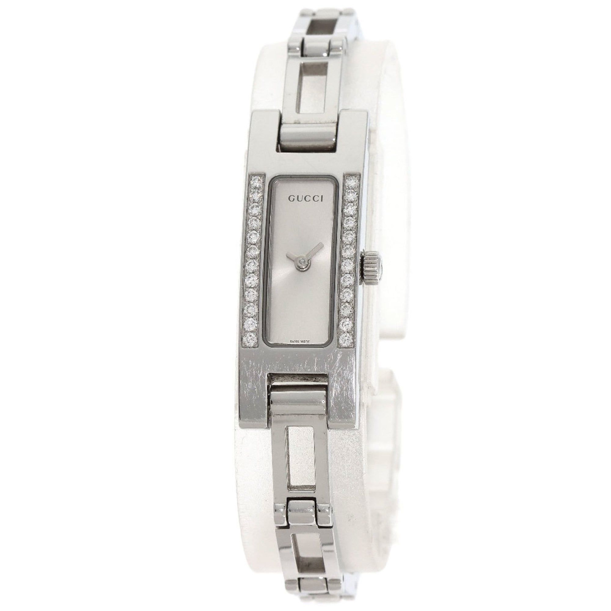 Gucci 3900L Diamond Bezel Watch Stainless Steel SS Ladies GUCCI