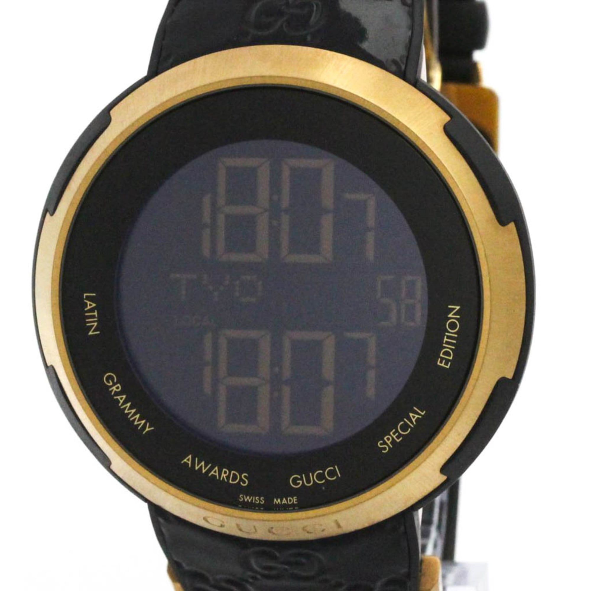 GUCCI I-Gucci Latin Grammy Special Edition Gold Plated Watch YA114102