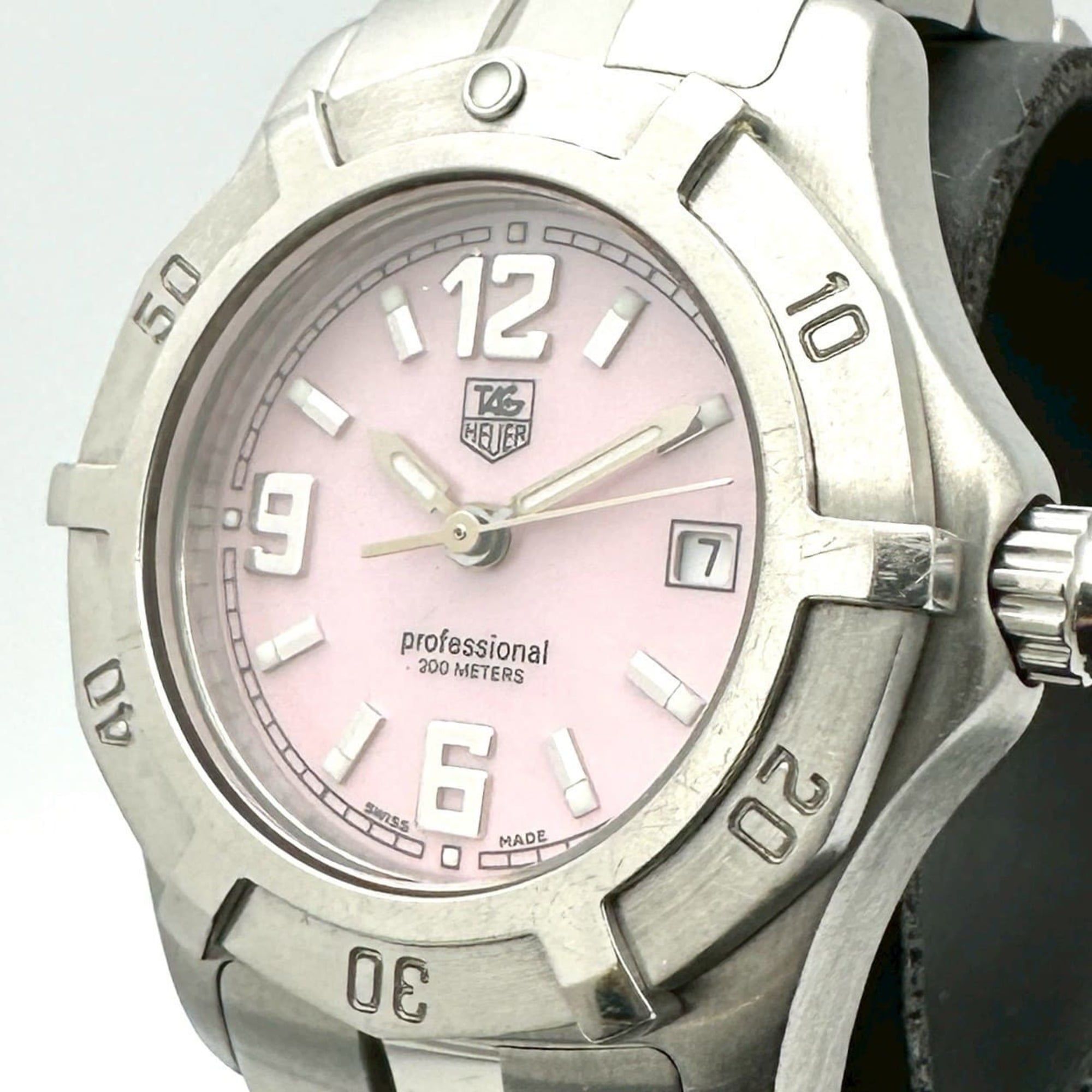 TAG HEUER Exclusive WN1319 Stainless Steel Quartz Watch with Pink Shell, Women's