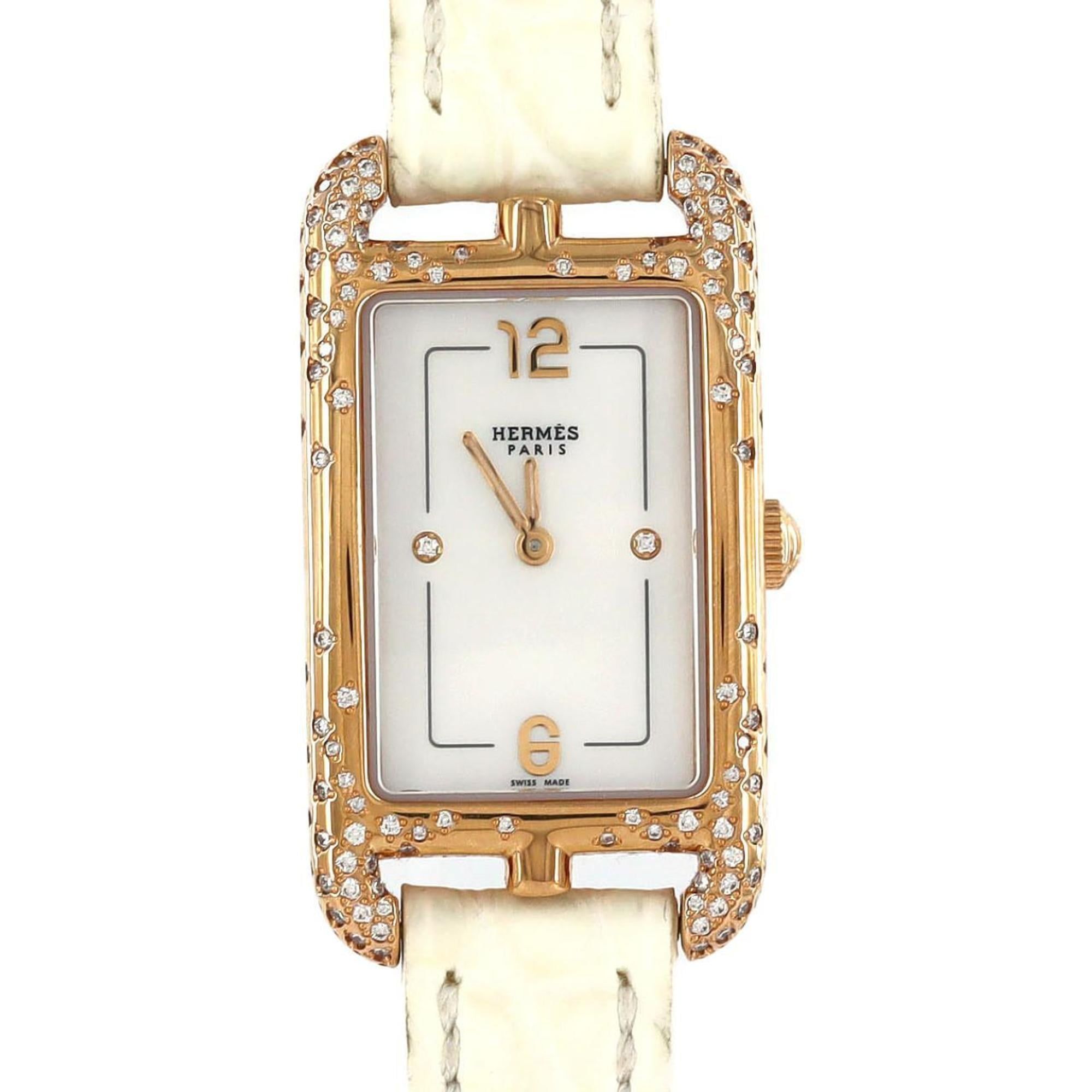 Hermes Nantucket PG D?2P NA2.272 PG?RG Wristwatch Quartz