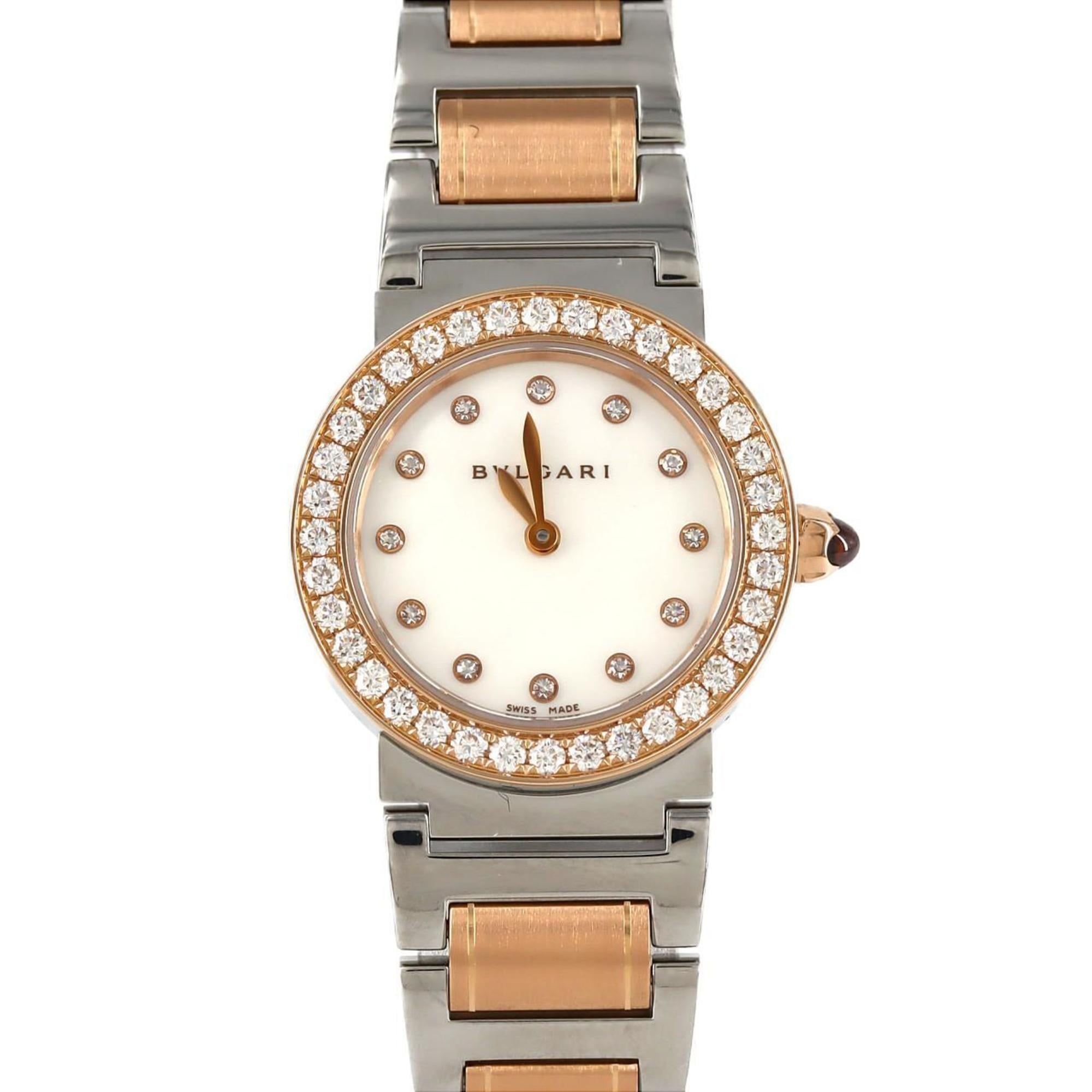Bvlgari PG Combi D?12P BBLP26SG 102477 SSxPG Quartz Watch