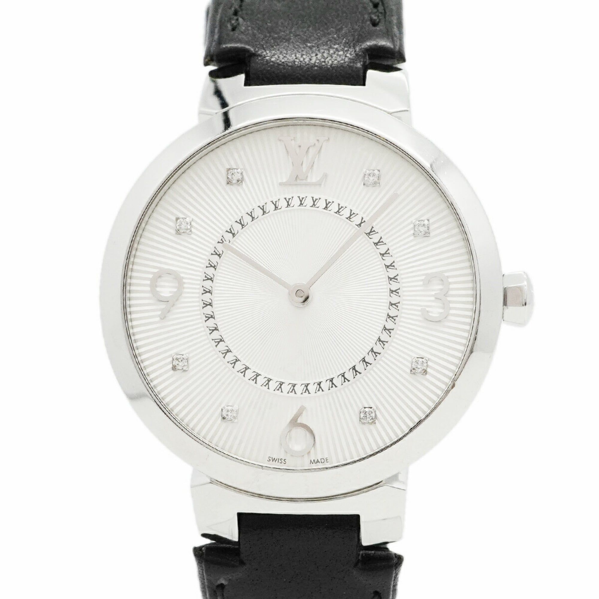 Louis Vuitton Tambour Q13MJ Silver Dial Watch for Women