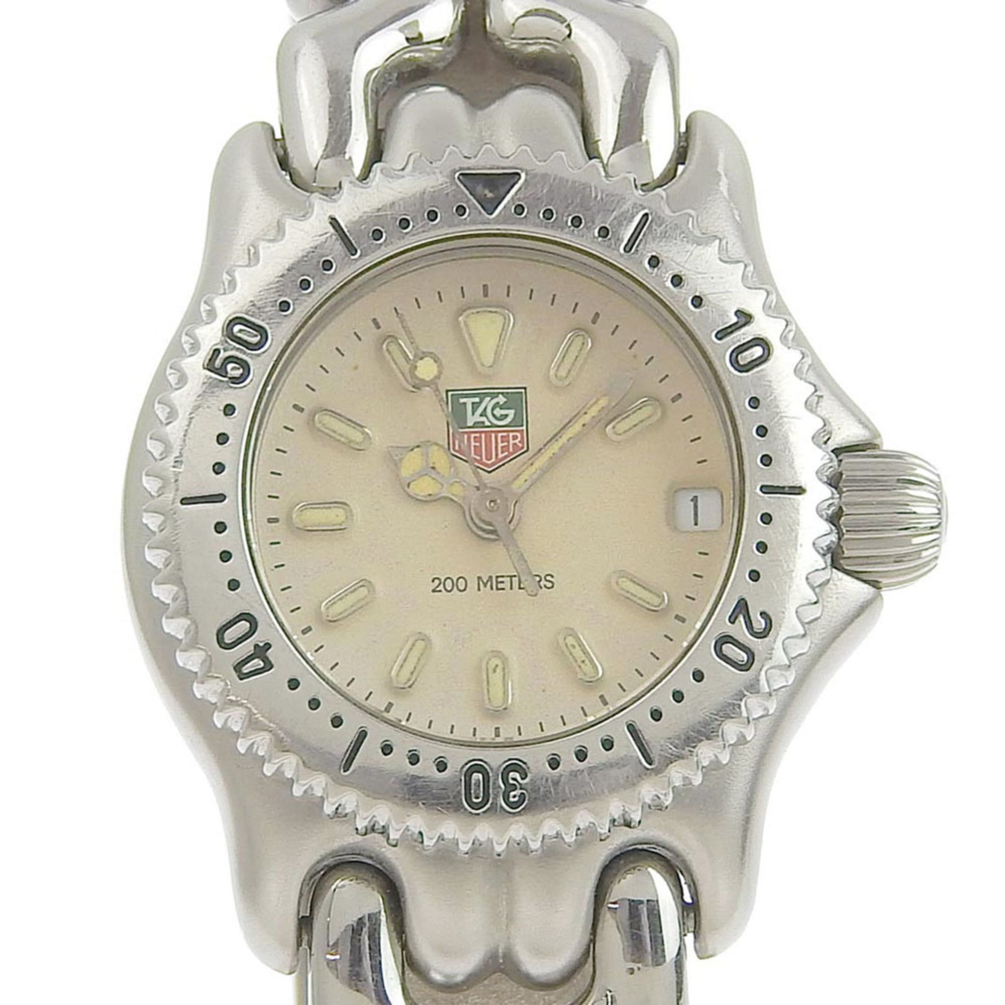 Tag Heuer TAG HEUER Cell Professional Women's Quartz Battery Watch Cream Dial S99 008M