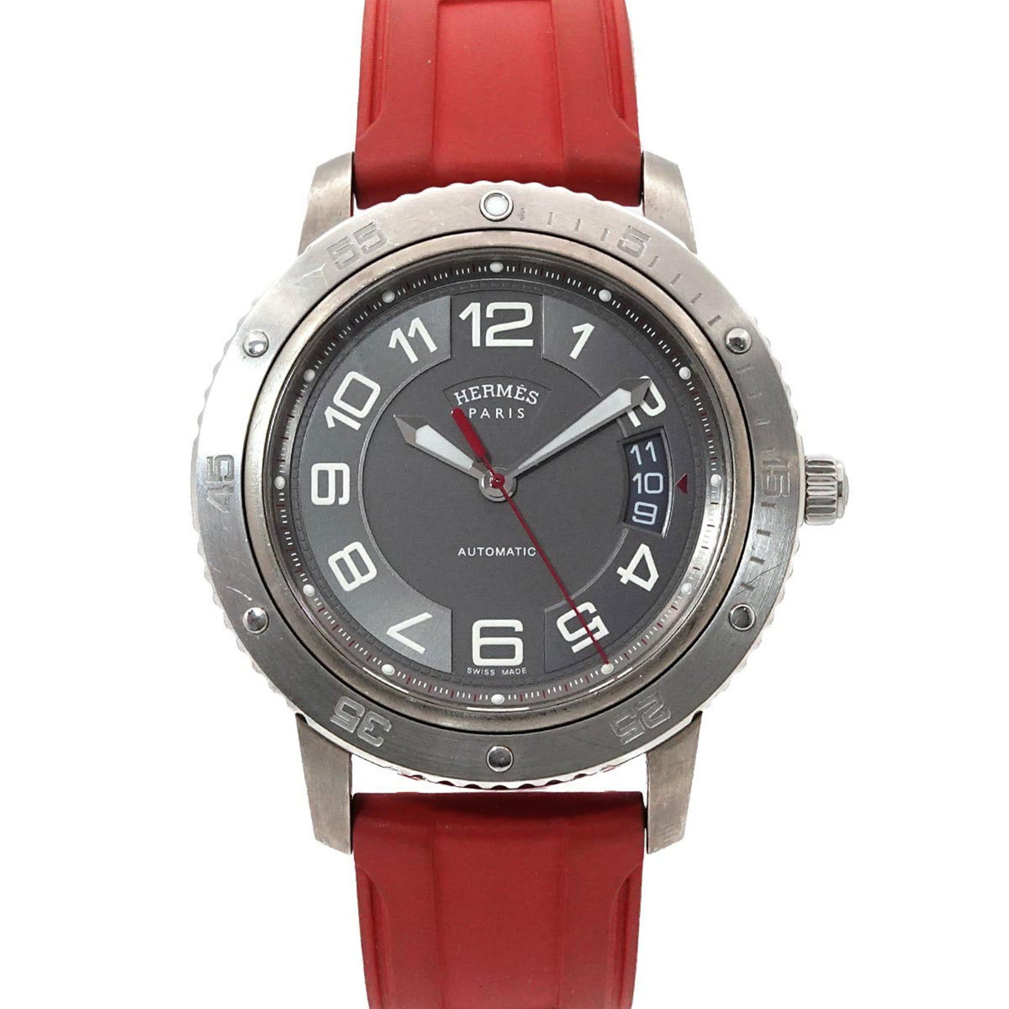 Hermes Clipper Sport Auto TGM CP2 741 Men's Watch, Date, Gray, Automatic Movement