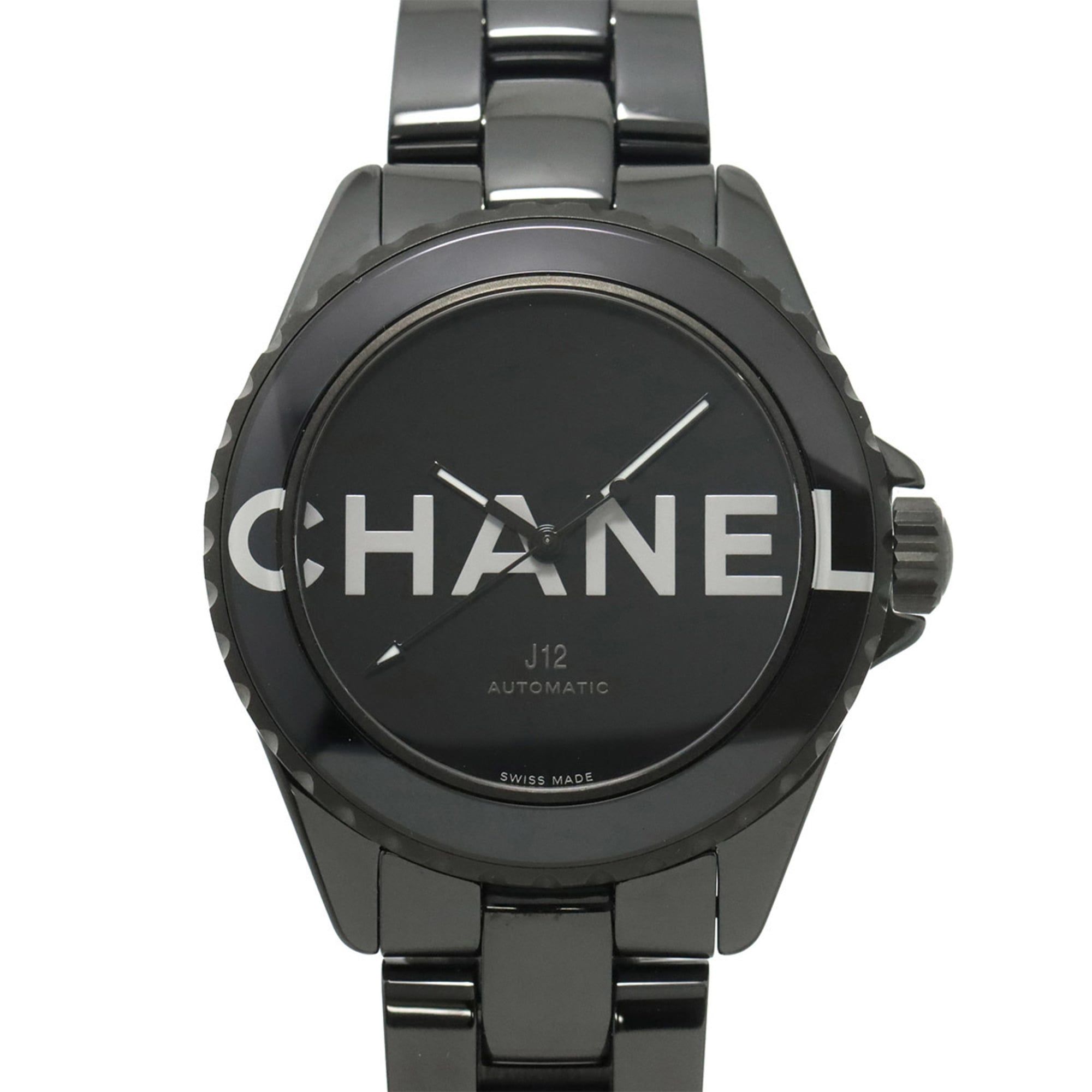 Chanel J12 38mm Wanted de H7418 Men's Watch, Black Ceramic, Date, Automatic Movement