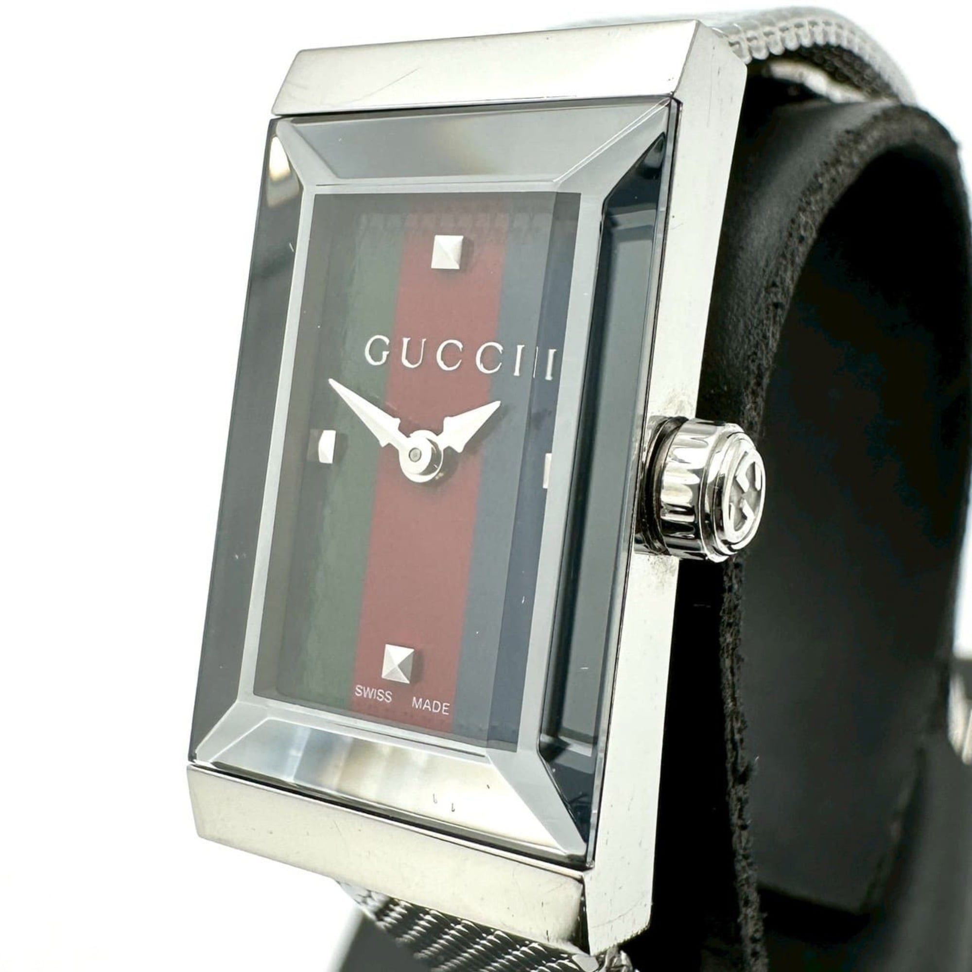 GUCCI G-Frame 147.5 Quartz Watch, Stainless Steel, Multicolor Silver, Women's