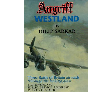 Multi Signed Book Angriff Westland by Dilip Sarkar 1994 First and Limited Edition (No 12 of 100) Hardback Book with 188 pages