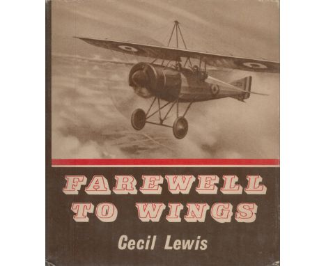 Farewell To Wings by Cecil Lewis 1964 First Edition Hardback Book with 84 pages published by Temple Press Books Ltd London go