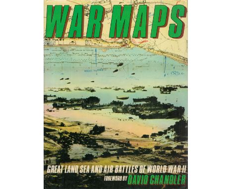 War Maps Great Land, Sea and Air Battles of World War II by Simon Goodenough 1982 First Edition Hardback Book with 192 pages 