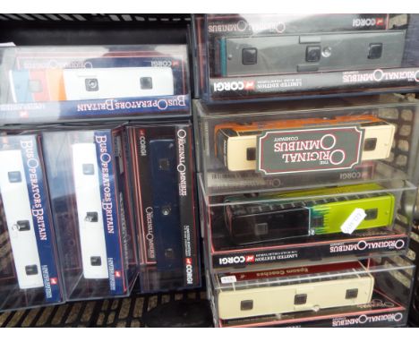 Original Omnibus by Corgi - 20 off 1:76 scale model buses, all appear mint in m or nm original boxes   (this does not constit