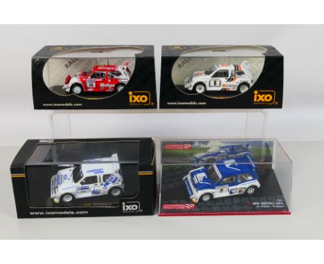 Ixo - Champion - Four 1:43 scale Diecast racing cars to include RAC016 MG Metro 6R4 #19 RAC 1986, RAC023 MG Metro 6R4 Clarion