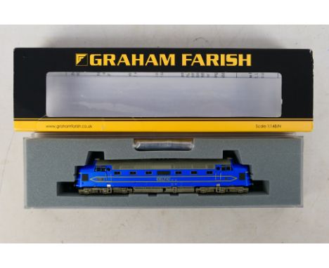 Graham Farish - A boxed Graham Farish N gauge 6DCC #372-920 Deltic Prototype DP1 in Preserved Blue & Cream Livery. The model 