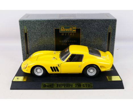 Revell - A boxed diecast 1:12 scale Revell #8850 '64 Ferrari 250 GTO. The large model in yellow appears to be in Mint conditi