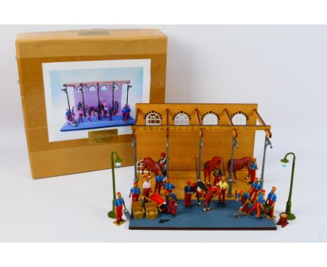 Alexanders Toy Soldiers - A boxed Alexanders Toy Soldiers 54mm military diorama set. The hand made set depicts a scene from a