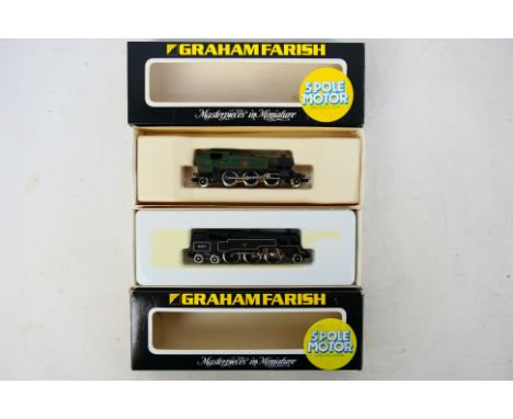 Graham Farish - Two boxed N gauge steam locomotives from Graham Farish including, Graham Farish #1656 Class 4MT 2-6-4 Op.No. 