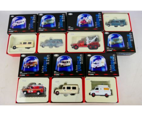 Corgi - Seven Emergency diecast vehicles in 1:50 and 1;43 scales from the Nine Double Nine Series to include CC55106 Diamond 