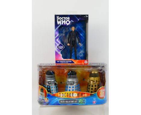 Character Options - Doctor Who - A Boxed Daleks Collectors Set 2 #03285 and a boxed The Twelfth Doctor Collector Figure #0599
