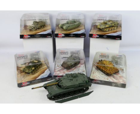 Corgi - Six boxed 1:50 scale diecast military model vehicles predominately tanks from various Corgi ranges. Lot includes CC60