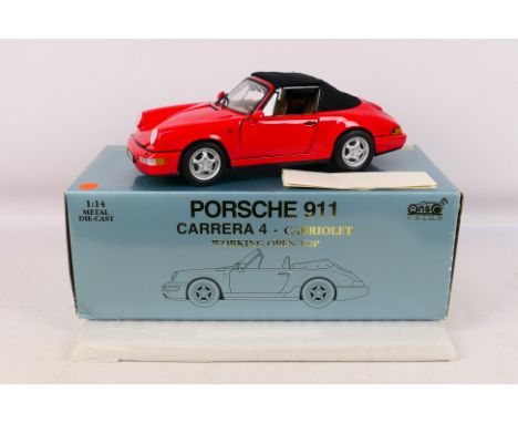 Anson - A boxed 1:14 scale #30306 Porsche 911 Carrera 4 Cabriolet. The model appears to be in Mint condition, and comes with 