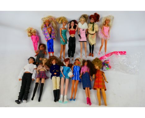Barbie - Disney -Mattel - Others - A collection of unboxed dolls. Lot includes Horse Riding Barbie; Britney Spears doll; Triu