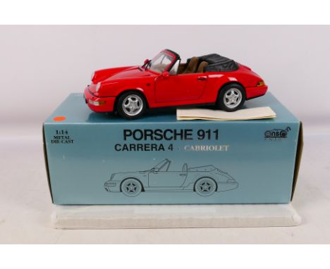 Anson - A boxed 1:14 scale #30313 Porsche 911 Carrera 4 Cabriolet. The model appears to be in Mint condition, and comes with 